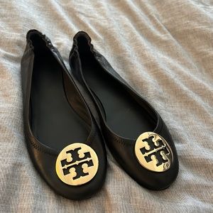 Black Tory Burch Claire Ballet Flats